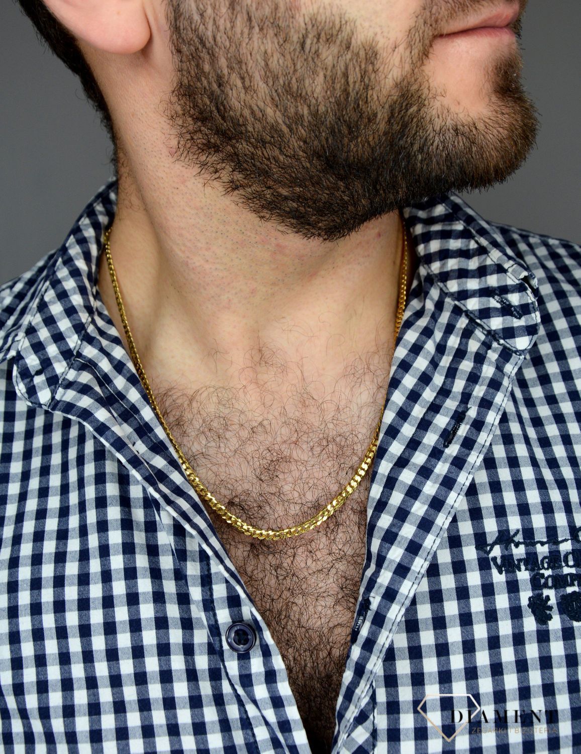 Złoty łańcuszek 333 pancerka 4 mm DIA-LAN-1465-333 4mm.jpg